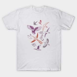 Folk Art Birds T-Shirt